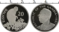Продать Монеты Гамбия 20 даласи 1987 Серебро