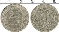 Продать Монеты Германия 25 пфеннигов 1911 Никель