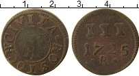 Продать Монеты Росток 3 пфеннига 1735 Медь