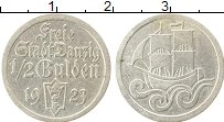 Продать Монеты Данциг 1/2 гульдена 1923 Серебро