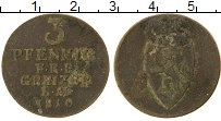 Продать Монеты Гессен-Кассель 3 пфеннига 1810 Медь