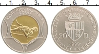 Продать Монеты Андорра 20 динерс 1998 Серебро