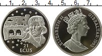 Продать Монеты Гибралтар 21 экю 1993 Серебро