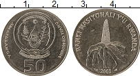 Продать Монеты Руанда 50 франков 2003 Сталь покрытая никелем