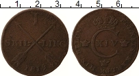 Продать Монеты Швеция 1 скиллинг 1819 Медь