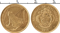 Продать Монеты Сейшелы 1 цент 2016 Латунь