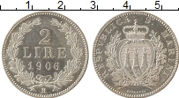 Продать Монеты Сан-Марино 2 лиры 1906 Серебро