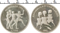 Продать Монеты Сан-Марино 1000 лир 1992 Серебро