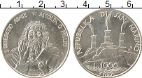 Продать Монеты Сан-Марино 1000 лир 1980 Серебро