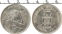 Продать Монеты Сан-Марино 1000 лир 1979 Серебро