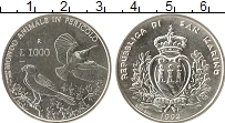 Продать Монеты Сан-Марино 1000 лир 1993 Серебро