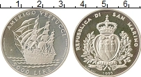 Продать Монеты Сан-Марино 5000 лир 1995 Серебро