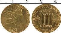 Продать Монеты Сан-Марино 20 лир 1985 Медь