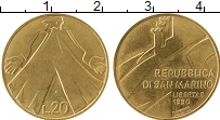 Продать Монеты Сан-Марино 20 лир 1990 Алюминий
