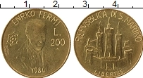 Продать Монеты Сан-Марино 200 лир 1984 