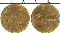 Продать Монеты Сан-Марино 200 лир 1990 Латунь