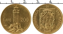 Продать Монеты Сан-Марино 200 лир 1988 Латунь