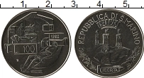 Продать Монеты Сан-Марино 100 лир 1982 Медно-никель