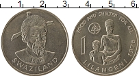 Продать Монеты Свазиленд 1 лилангени 1976 Медно-никель
