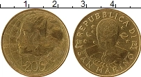 Продать Монеты Сан-Марино 200 лир 2000 Медь