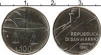 Продать Монеты Сан-Марино 100 лир 1990 Медно-никель