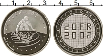 Продать Монеты Швейцария 20 франков 2002 Серебро