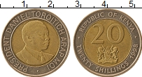 Продать Монеты Кения 20 шиллингов 1998 Биметалл