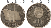 Продать Монеты Северная Корея 1 вон 1987 Медно-никель
