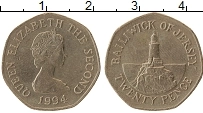 Продать Монеты Остров Джерси 20 пенсов 1994 Медно-никель