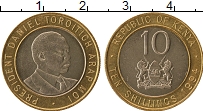 Продать Монеты Кения 10 шиллингов 1995 Биметалл