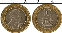 Продать Монеты Кения 10 шиллингов 1995 Биметалл