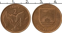 Продать Монеты Кирибати 2 цента 1992 Медь