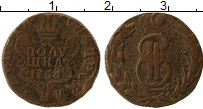 Продать Монеты 1762 – 1796 Екатерина II 1 полушка 1768 Медь