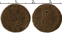 Продать Монеты 1762 – 1796 Екатерина II 1 полушка 1768 Медь