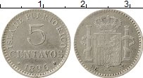 Продать Монеты Пуэрто-Рико 5 сентаво 1896 Серебро
