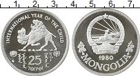 Продать Монеты Монголия 25 тугриков 1980 Серебро