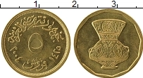 Продать Монеты Египет 5 пиастров 2004 Латунь