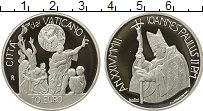 Продать Монеты Ватикан 10 евро 2002 Серебро