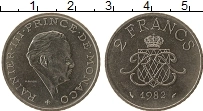 Продать Монеты Монако 2 франка 1982 Никель