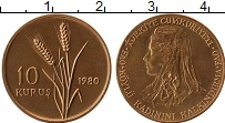 Продать Монеты Турция 10 куруш 1980 Бронза