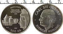 Продать Монеты Швеция 200 крон 1997 Серебро