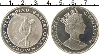 Продать Монеты Гибралтар 1 крона 1992 Серебро