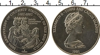 Продать Монеты Теркc и Кайкос 5 крон 1991 Медно-никель