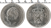 Продать Монеты Кюрасао 2 1/2 гульдена 1944 Серебро
