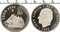 Продать Монеты Испания 1000 песет 1998 Серебро