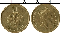Продать Монеты Фиджи 1 доллар 1997 Латунь