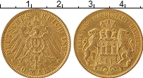 Продать Монеты Гамбург 20 марок 1895 Золото