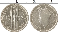 Продать Монеты Родезия 3 пенса 1937 Серебро