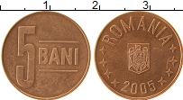 Продать Монеты Румыния 5 бани 2005 Медь