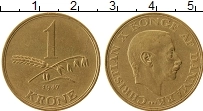 Продать Монеты Дания 1 крона 1946 Бронза